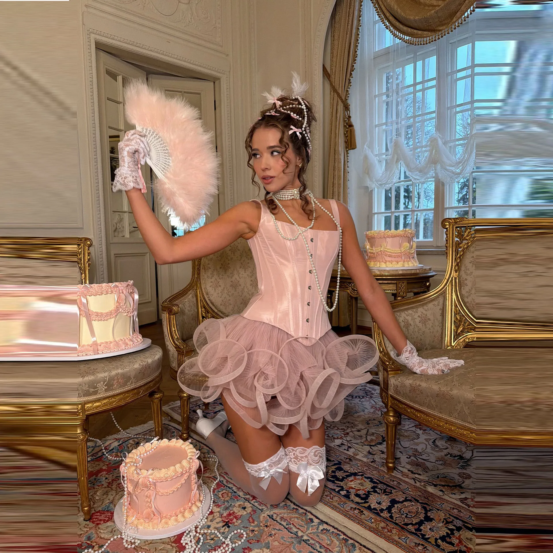 

Trending Mini Tutu Skirt – High‑Waist Pink Tulle Ring‑Detail Party Skirt Lightweight Layered Organza, Sweet Romantic Style 2026