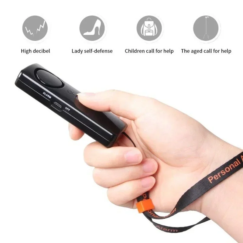 Self Defense Alarm 120dB Security Protect Alert Scream Loud Emergency Alarm Keychain Personal Safety For Women Defense