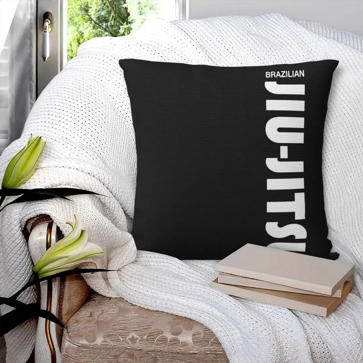 Brazilian Jiu Jitsu (BJJ) Square Pillowcase Pillow Cover Polyester Cushion Zip Decorative Comfort Throw Pillow for Home Sofa