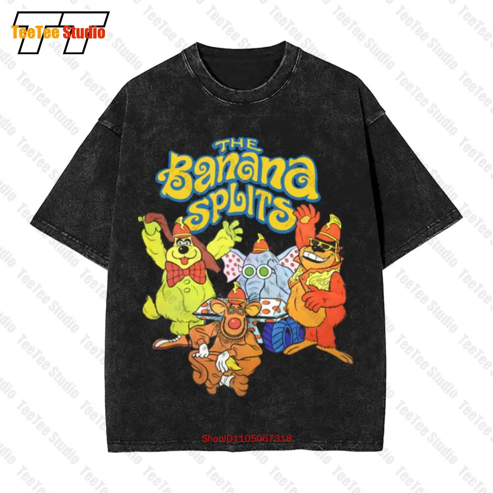 The Banana Splits Cartoon Hanna Barbera Camiseta vintage de grandes dimensões KRW9