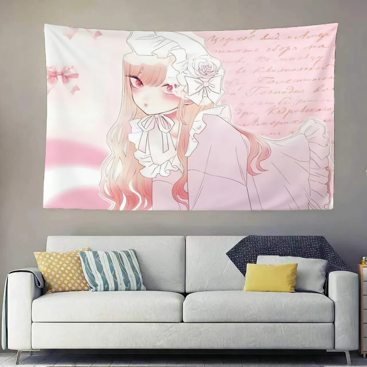 Niedlicher Marin Kitagawa Anime-Wandteppich für Party-Atmosphäre, Kawaii Anime-Mädchen Zimmerdekoration, Ästhetischer Hintergrundstoff