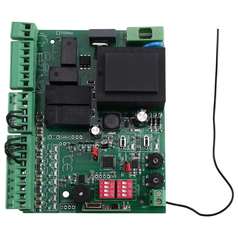 

AED6-220V контроллер двигателя раздвижной двери приемник кода открытия двери контроллер подвижного кода макетная плата пульт дистанционного управления