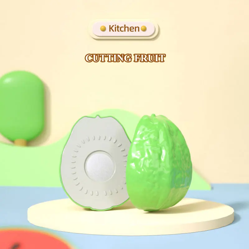 Educational Toy Kitchen Toy Set Cut Fruit and Vegetable Food Pretend Play House Simulation Toys Early Education Girls Boys Gifts