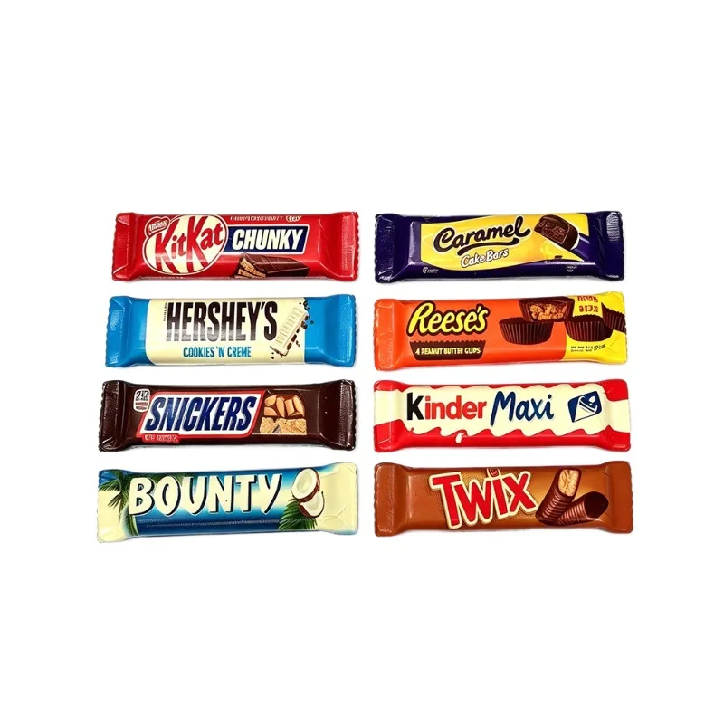 1 Pc Squeezable Simulated Chocolate Candy Toy with Slow Rebound Creative Design Soft Candy Texture Stress Relief Toy