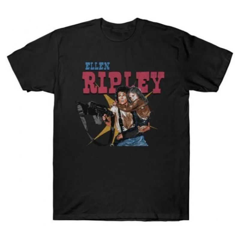 Ellen Ripley Alien Retro Movie 0412 Sci-Fi Gift T-Shirt Weyland LV-426 Xenomorp Horror movie  Graphic clothes All size tops