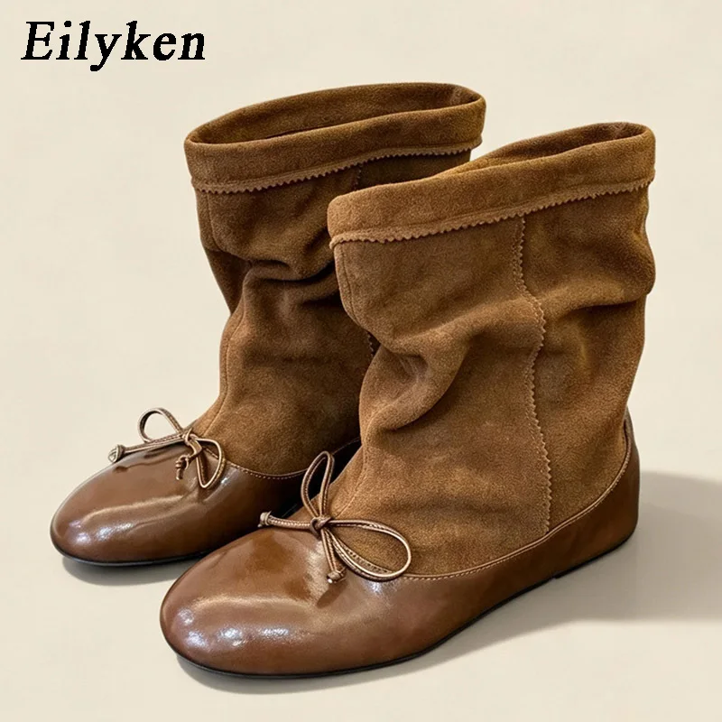 bottines-a-bout-rond-avec-motif-papillon-et-empiecements-chaussures-retro-confortables-a-talons-bas-pour-femmes-bottines-d'automne-et-d'hiver-bottines-pour-femmes