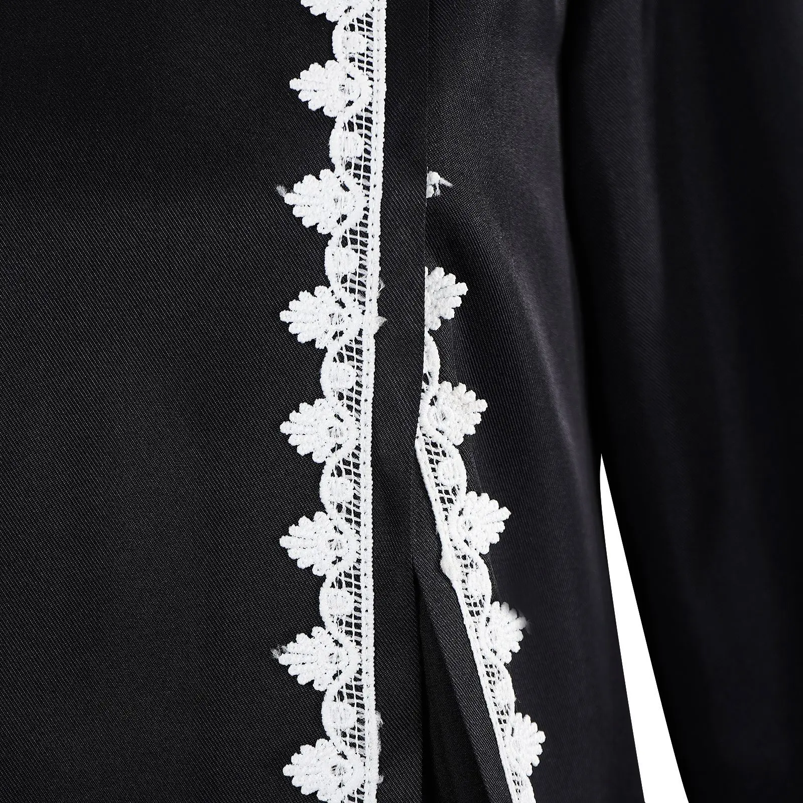 중세 복고풍 공연 의상 코스프레 의상 모슬린 가운 복고풍 사제 의상 긴 소매 레이스 드레스 세트