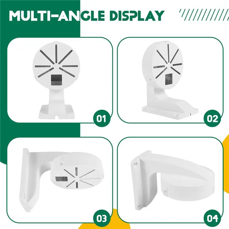 AAAEL-Security Camera Mount Bracket,ABS Indoor Outdoor Wall Mount L-Type Bracket For CCTV Security Dome IP Camera Mounting view 3