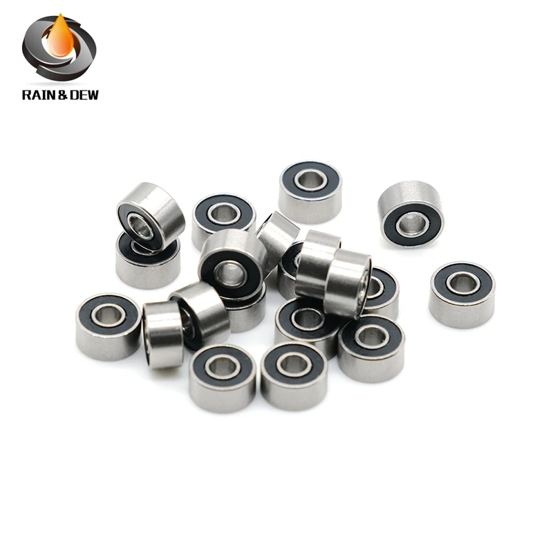 10 Pcs  S693-2RS  3x8X4mm Stainless Steel Bearing ABEC-7 693RS  Anti-rust Bearing 693  Ball Bearing