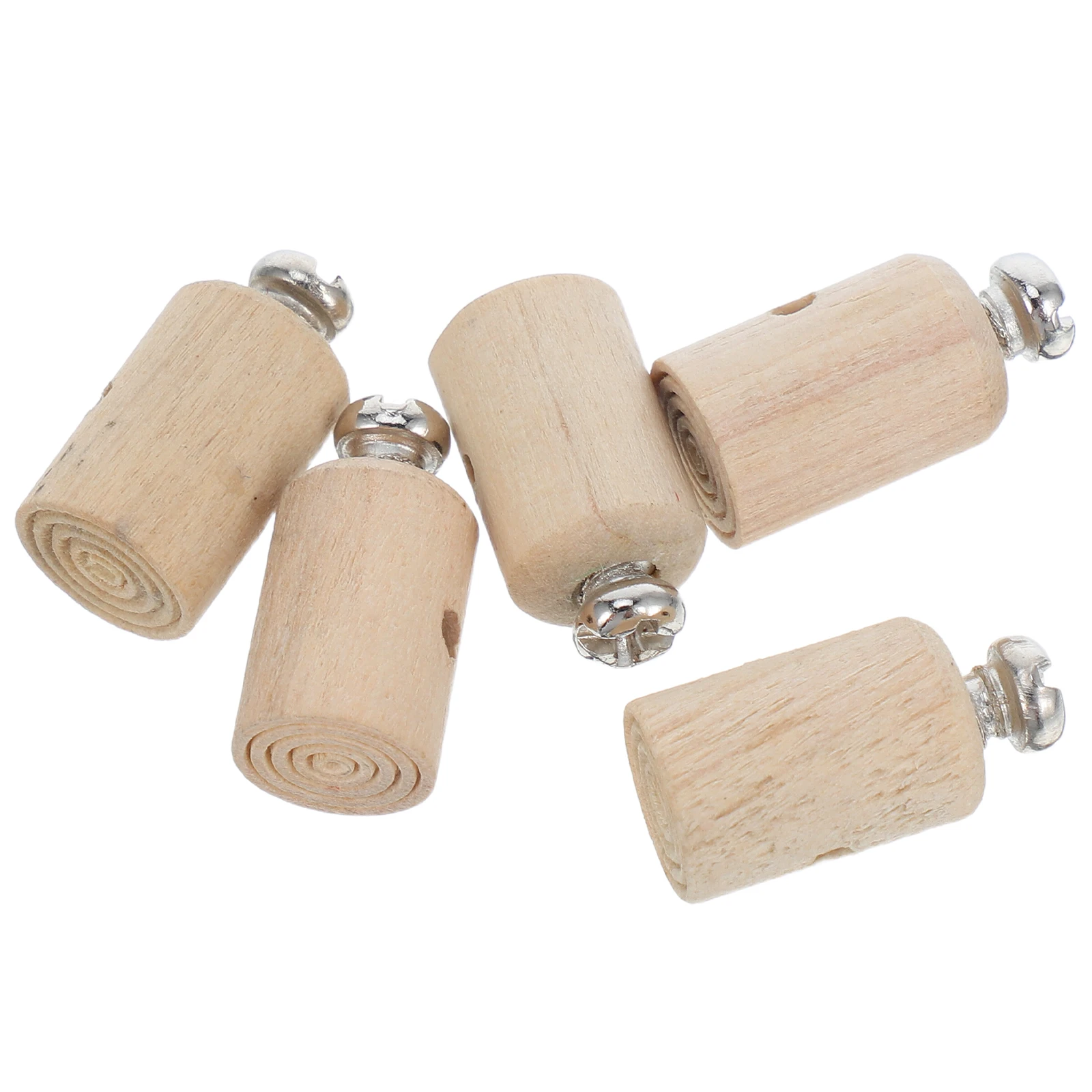 

5 Pcs Piano Accessories Damper Part Steam Musical Instrument Parts Button Wood Key