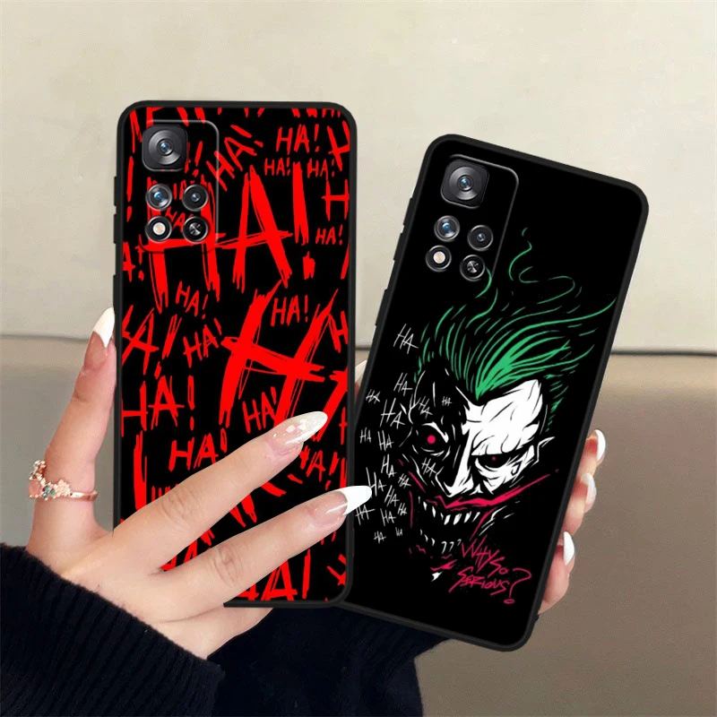 Xiaomi用の黒の電話ケース,耐衝撃性,ホラー愛好家用,12 9c 9 redmi note 13 12 11s 11 10 pro plus