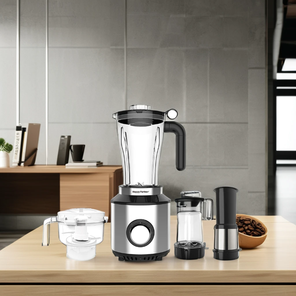 

HappyPartner Juicer Blender Mixer Heavy Stainless Steel Blade Electric Blenderfor Home Use 4 in 1 Juicer Desktop Blender