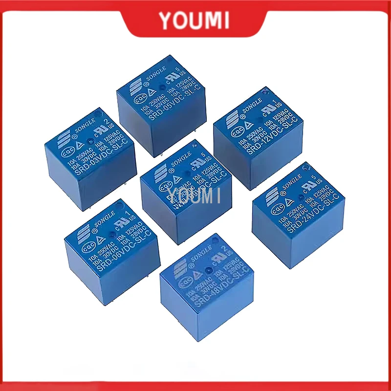 5Pcs Relays Srd-03V… - image