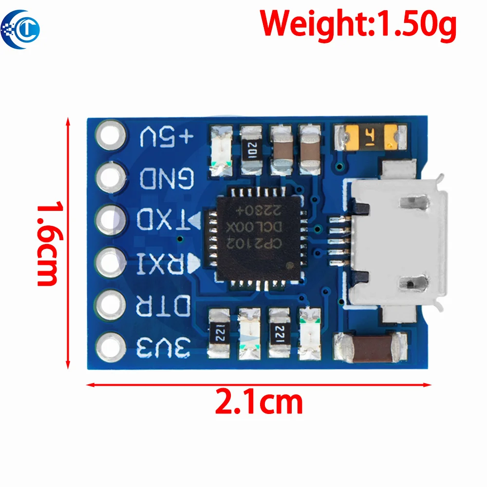 CP2102 USB 2.0เป็น UART TTL โมดูลการเชื่อมต่อ5PIN โมดูล Serial Converter STC แทน FT232 CH340 PL2303 CP2102ไมโคร USB
