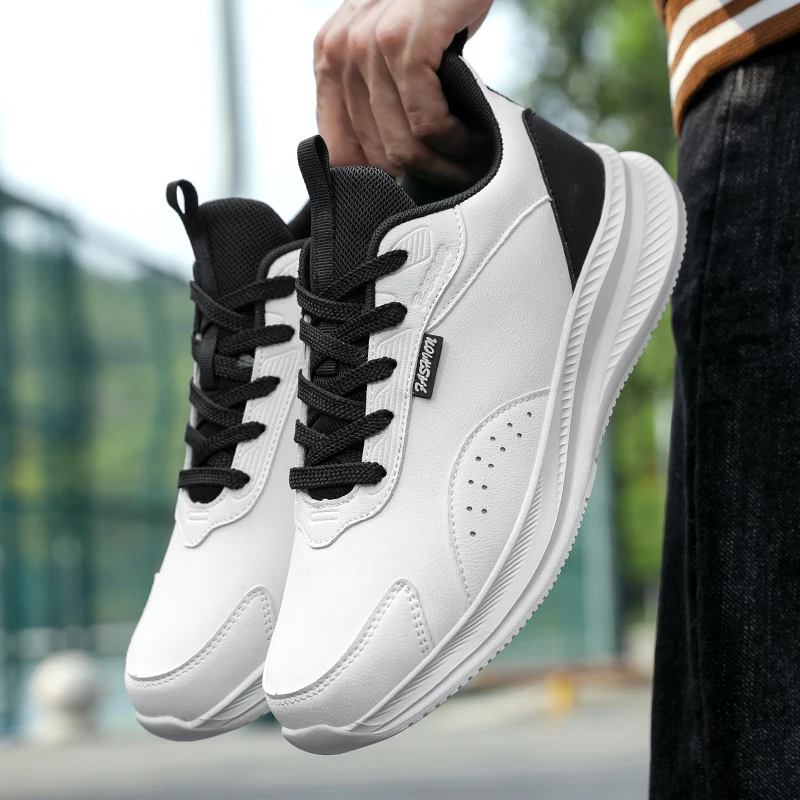 

MAEDEF Sneakers Men Athletic Shoes Casual Breathable Men Pu Leather Sneakers Running Sports Shoes Vulcanized Shoes Men Sneaker