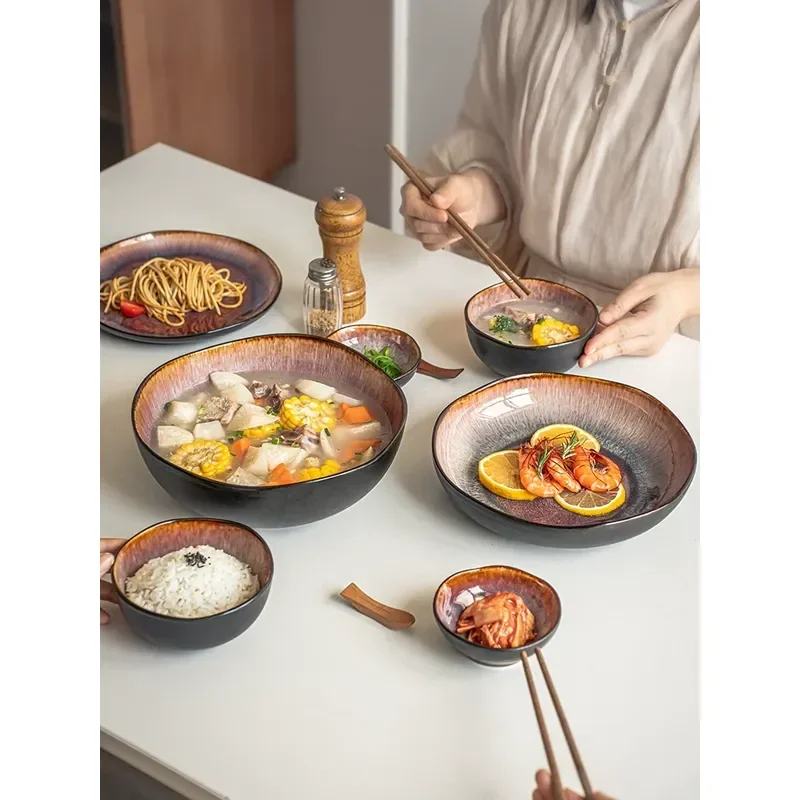 Value Ceramic Tableware Gift Box Set Plate and Bowl Combination for Housewarming New Home Household Use