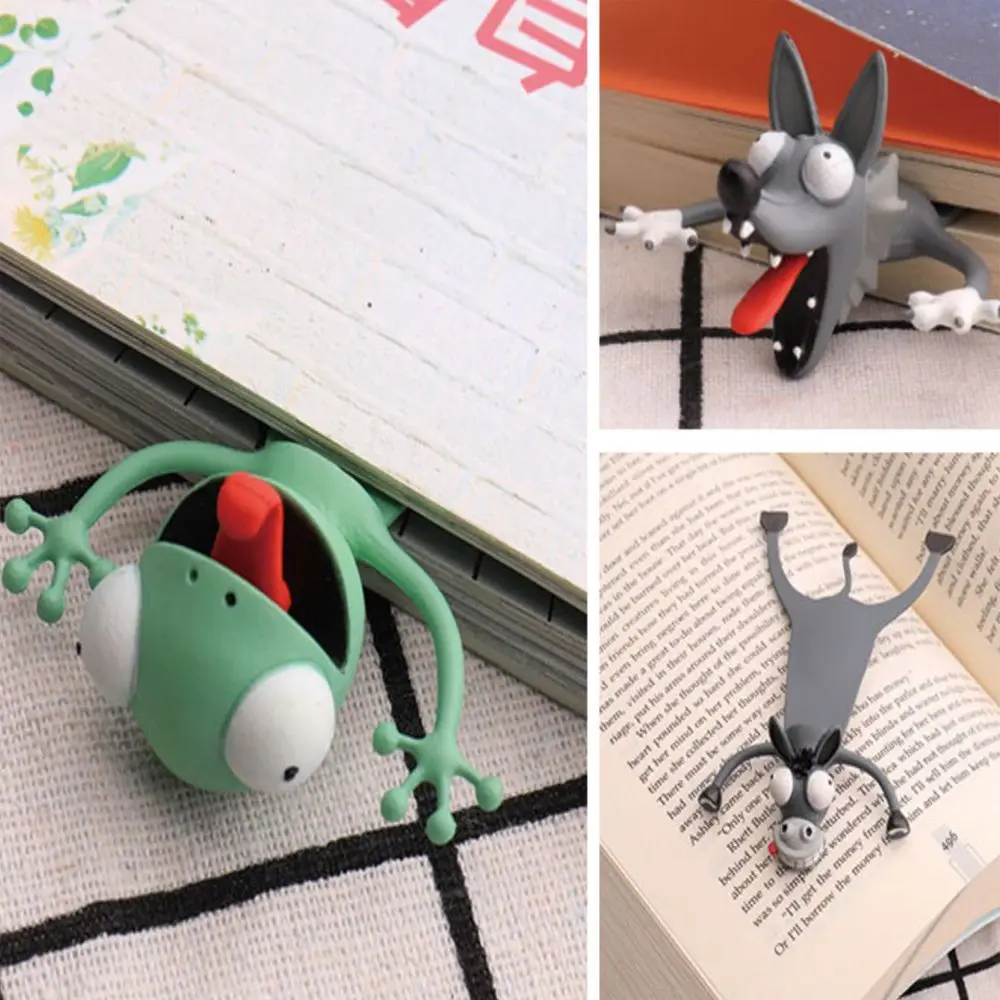 Cat Shiba Inu Stationery Seal Octopus Ocean Series Creative Cartoon Animal Style 3D Bookmarks School Supplies Book Markers