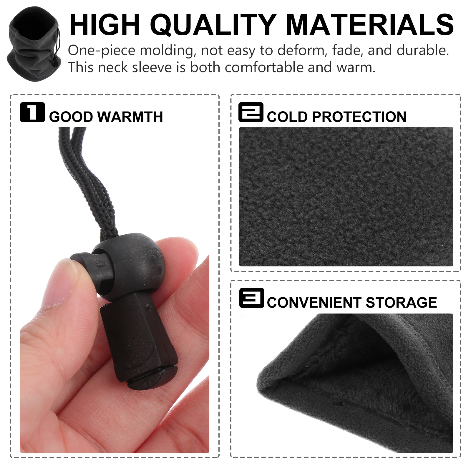 

1Pcs Warm Neck Cover Windproof Comfortable Neck Sleeve Outdoor Winter Hiking Riding Protector Accessory Outdoor Accessory