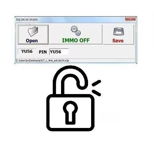 EDC16C34 Immo Pin Calculator and Immo Off Software From Dump 95160