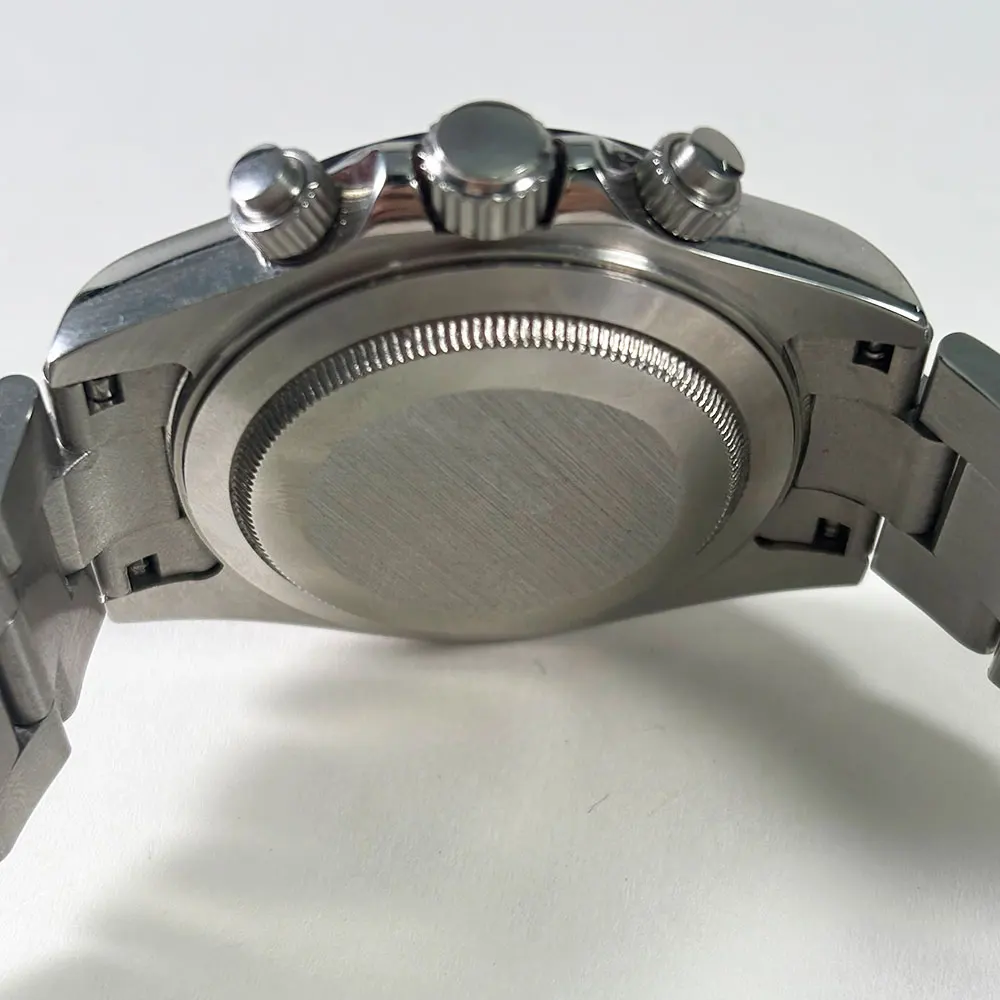 39mm 316L stainless steel sapphire glass timing function watch suitable for VK63 movement, customizable logo, 5BAR waterproof
