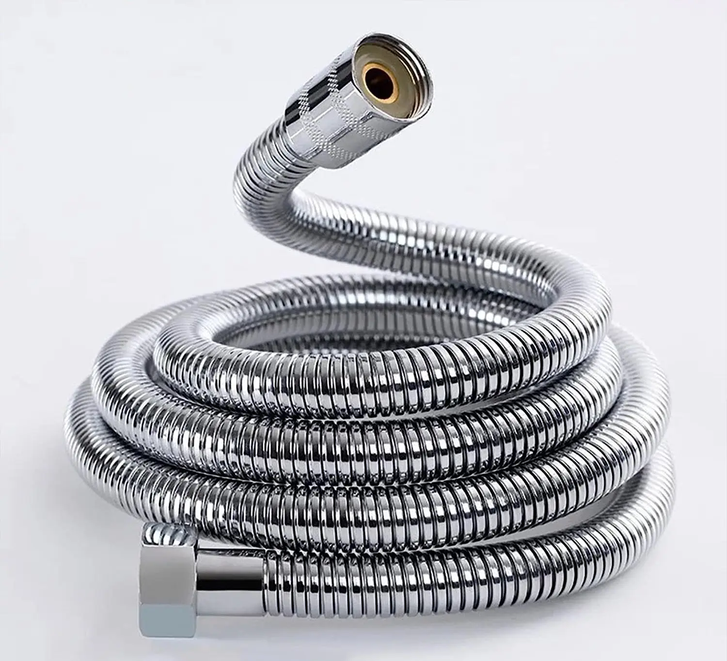 MZD Stainless Steel Shower Water Hose Extension Plumbing Pipe Pulling Tube Handheld Head Flexible Plumbing Anti Universal