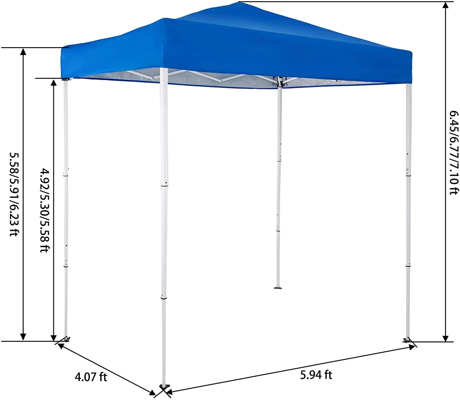 Pop-Up Canopy Tent Outdoor Portable Instant Shelter Folding Canopy with Carry Bag Trade Show Tent