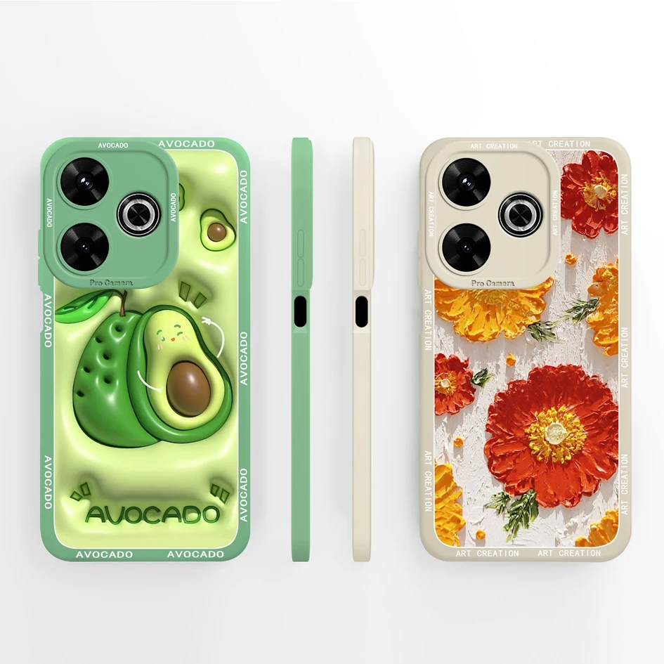 For Xiaomi Redmi 13 6.79 inches 4G Phone Cover High Quality Pretty Case Camera Protection Soft Silicone Bumper For Redmi13 Funda