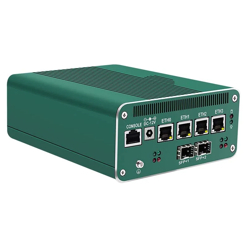 コンパクトソリッドミニPC Intel i5-1250P 1235U/i3-1215U/8505、2x10G SFP+ & 8x2.5G LAN、ファイアウォールサーバールーター産業用コンピュータ