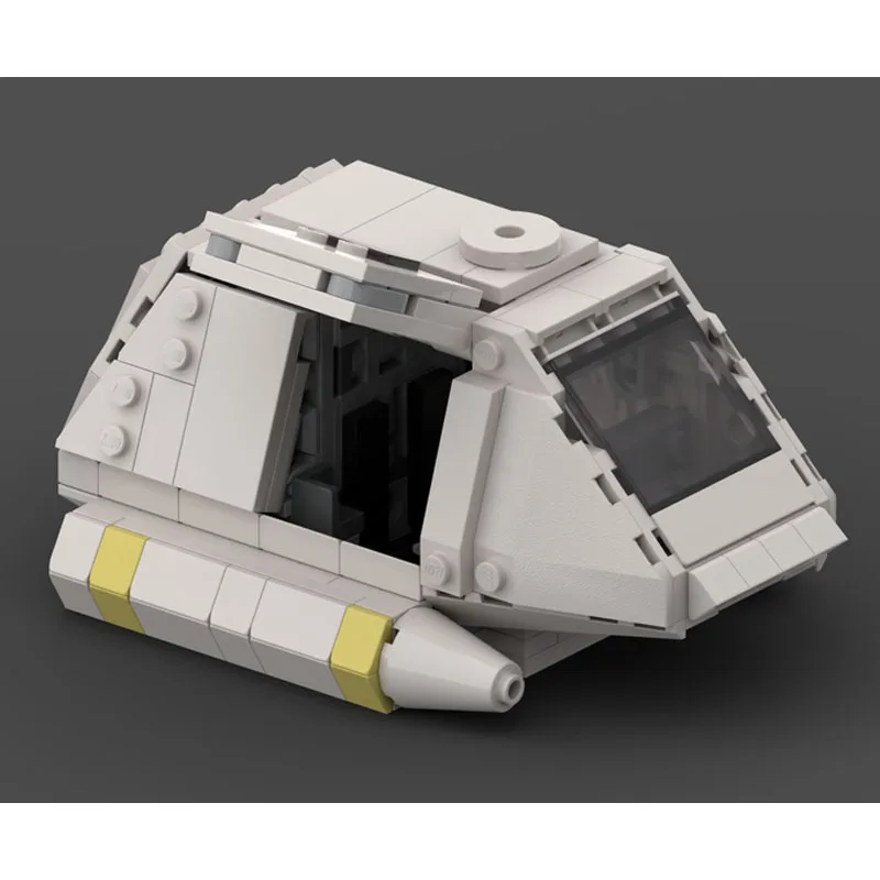 MOC-241170 criativo starfighter acessórios blocos de construção expansão pettlepod tijolo brinquedo presente 261 pçs espaço lutadorshuttlecraft