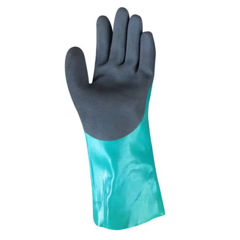 1Pair Reusable Heavy Duty Safety Work Gloves, Acid,Labor Protection Wear-Resistant,Anti-Skid And Anti Cutting Rubber Gloves