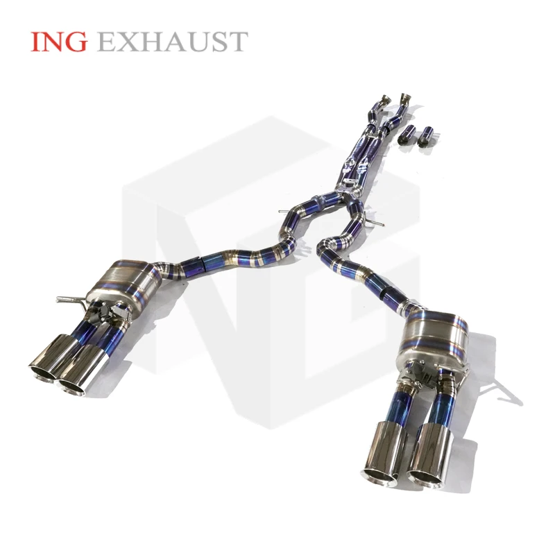 ING Electric Valve Sedan Exhaust Titanium Alloy Catback for Porsche Panamera 971 2.9t vi 20 up Performance Muffler System