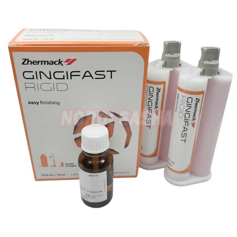 Zhermack A-Silicone For Gingival Mask Gingifast Elastic /Rigid Artificial Gingival Gel Silicone Rubber Duplication Materials