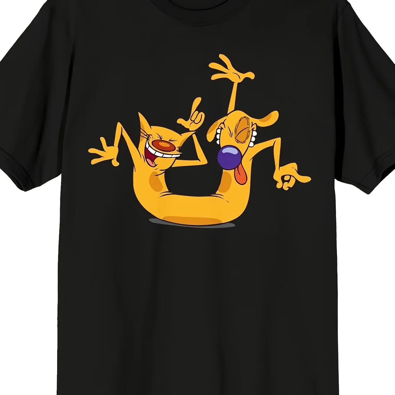 LocalCatdog Laughter Buddy T-shirt Outdoor Activity Printed Short Sleeve T-shirt Unisex Summer Edition