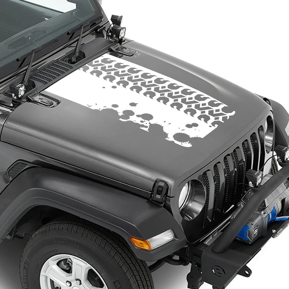 

For Jeep Wrangler JK JL TJ YJ Car Hood Cover PVC Sticker Stylish Personalized Graphics Vinyl Film Decal Auto Tuning Accessories