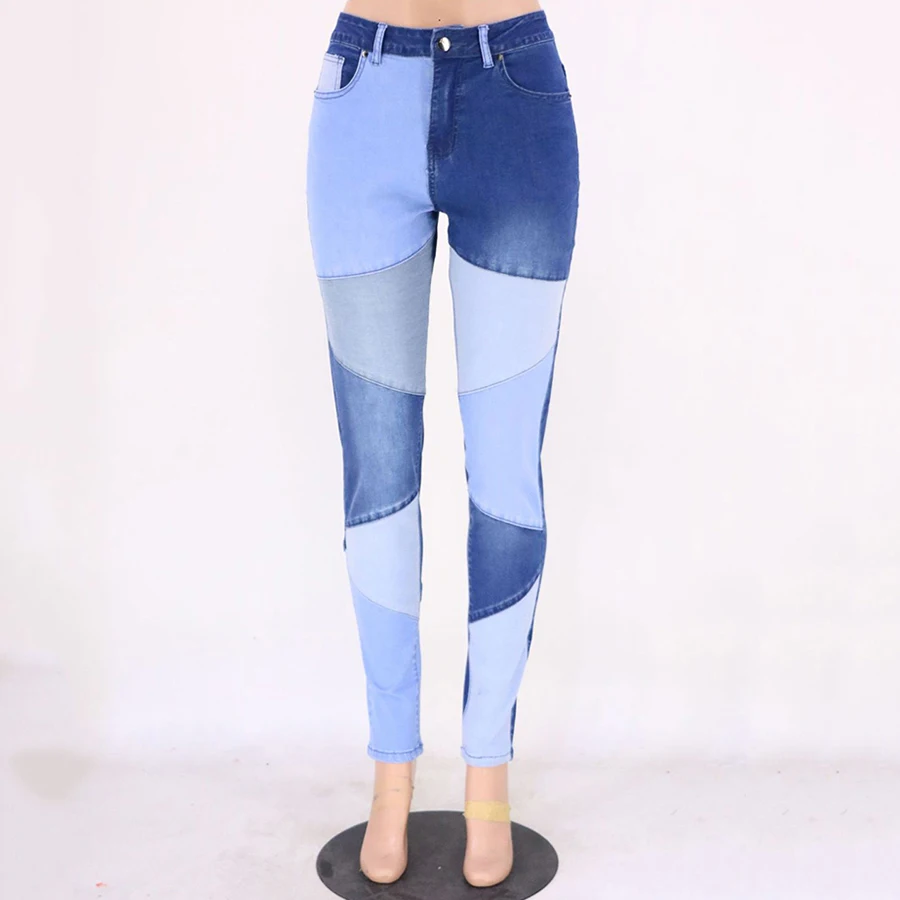 

Jeans Women Pencil Pants Skinny Pants Casual Tight Trousers Fashion Sexy Women Oversize Slim Splicing Trendy Leggings Pants