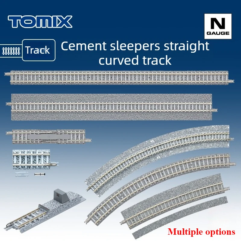 TOMIX N Scale Train Accessories Cement Sleepers Broad Gauges Straight and Curved Tracks C317 S280 Multiple Options Available