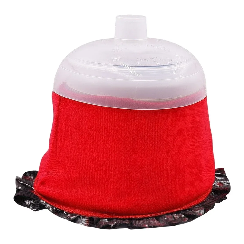 Efficient Moxibustion Smoke Control Cover Featuring Activated Carbon Filtration and Heat Resistant Design 18x18cm Red