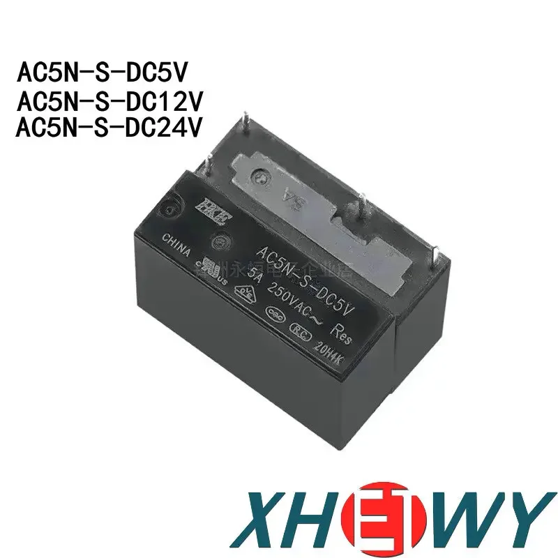 

AC5N-S-DC5V AC5N-S-DC12V AC5N-S-DC24V AC5N-S AC5N relay replaces HF46F G5NB