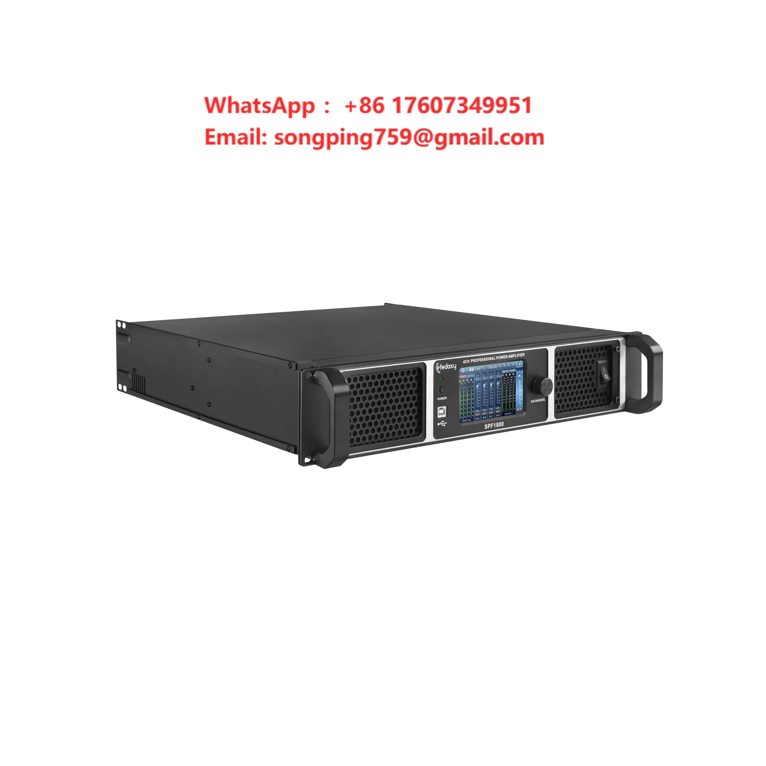 High Professional Outdoor Amplifier 1800watts 4channel Home Stereo Power Amplifier for Car
