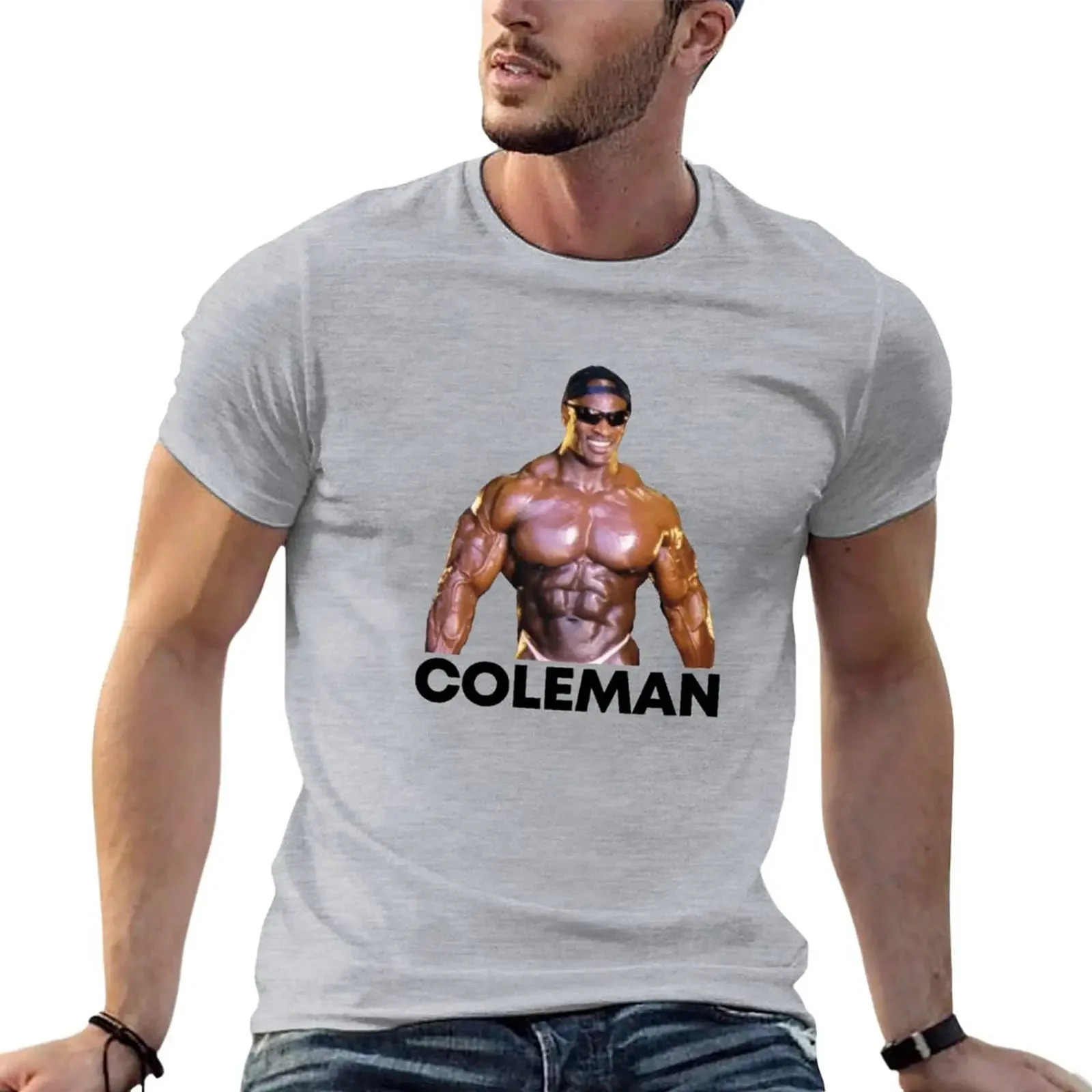 ronnie coleman with sunglasses T-Shirt blanks vintage clothes funnys Men's t shirts