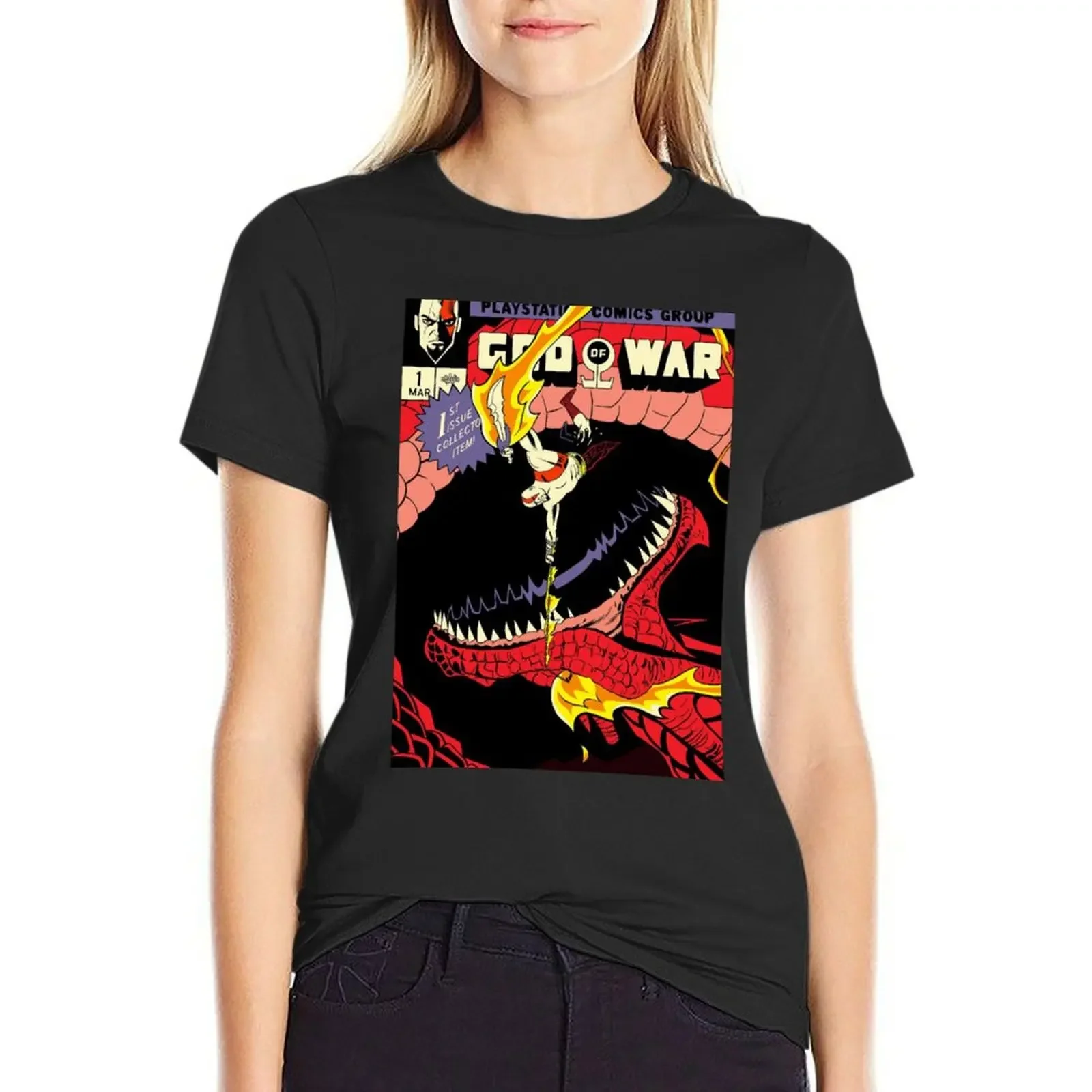 

GOW 1 JOurney Game T-Shirt korean fashion animal print graphics Women clothing