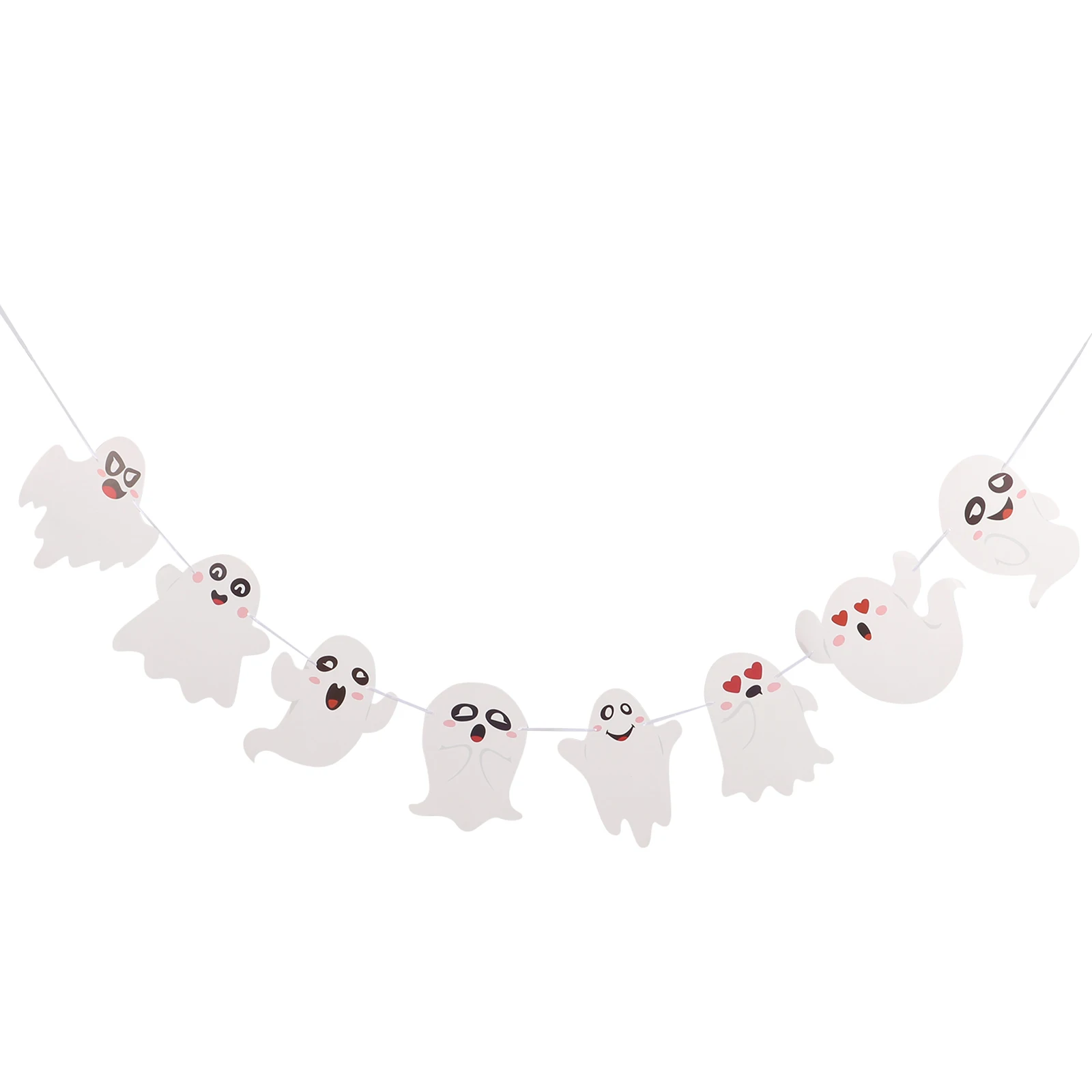 

3 Meters Halloween Ghost Paper Garland Banners Home Decorative Hanging Streamer Flags Bar Ktv Decoration Festival Party