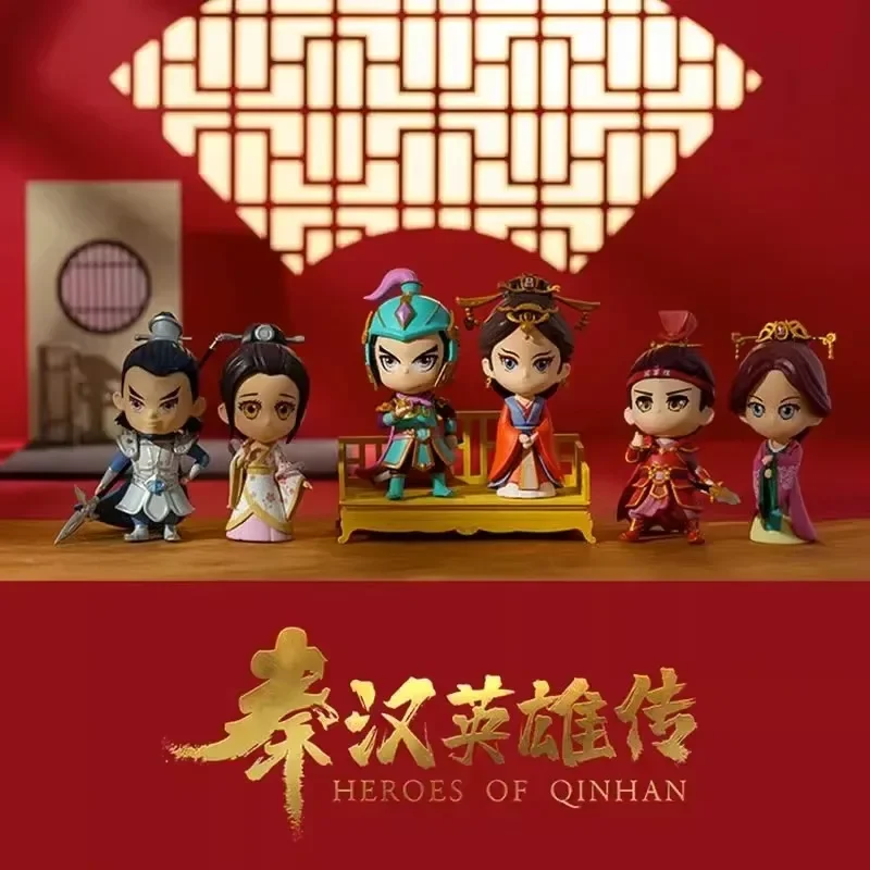 Heroes of The Qin and Han Dynasties Series Blind Box Toys Toys Guess Bag Action Figure Toy Collectible Model Mystery Box