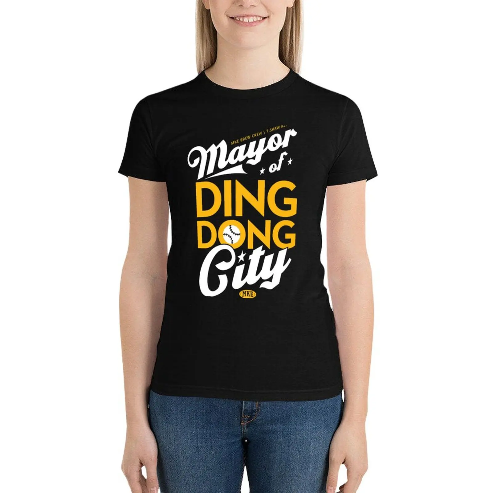 Travis Shaw - Mayor of Ding Dong City T-Shirt hippie clothes Aesthetic clothing Women's t-shirt