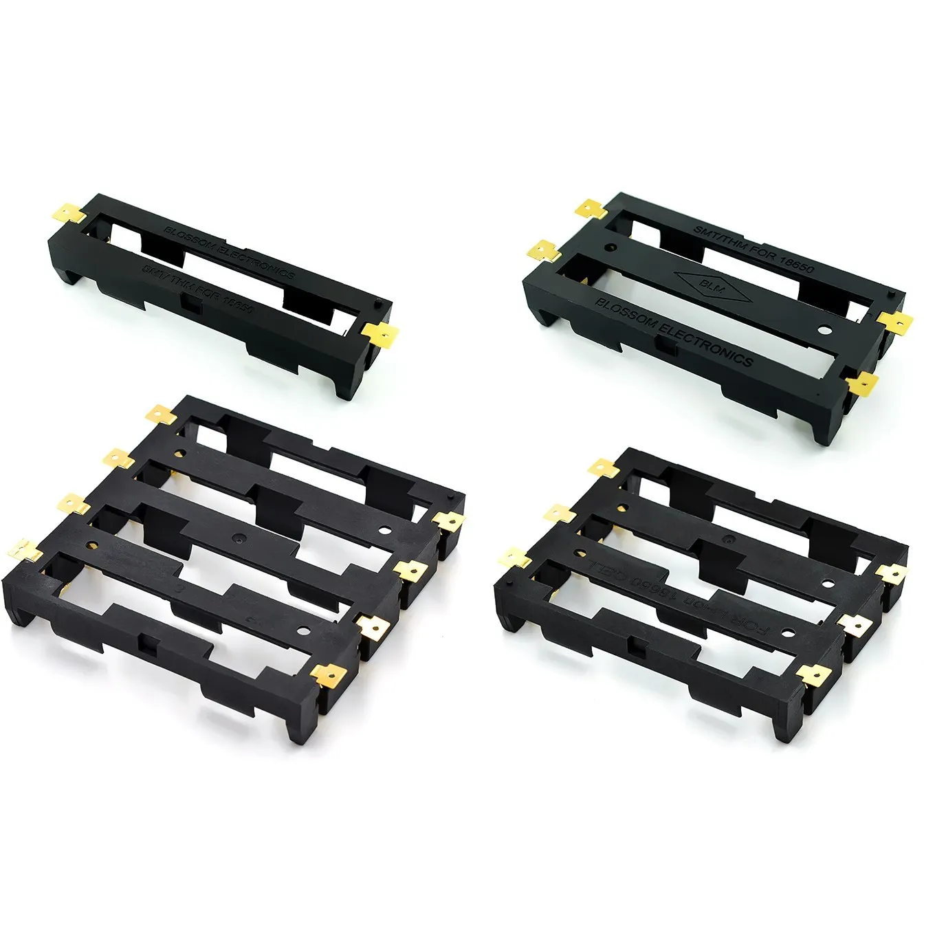 18650 Battery Pack Single/Double/Triple/Four Cells SMT SMT SMT Cell Holder 1~4 Cells SMT Cell Holder SMD