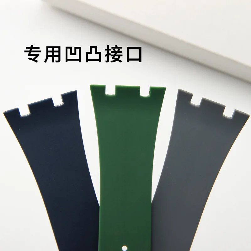 Silicone Watch Straps 26mm 27mm Watchband For AP 15400 15202 15500 15703 26470SO Royal Oak Offshore Men's Sports Rubber Bracelet