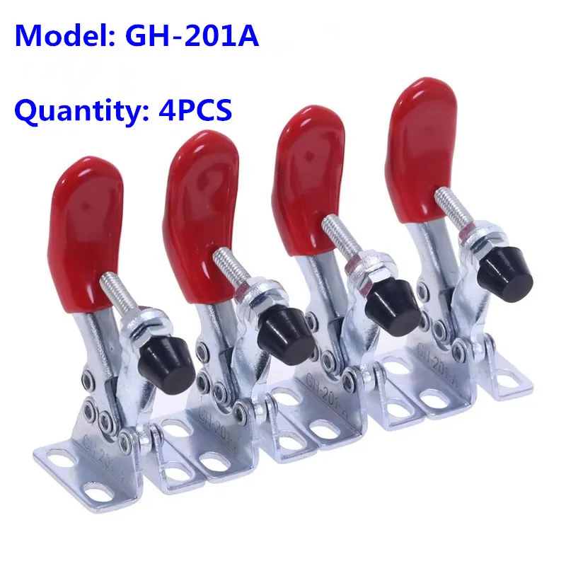 

4PCS Horizontal Quick Fixture 201A Welding Fixture Clamping Device Woodworking Engraving Machine Pressing Device