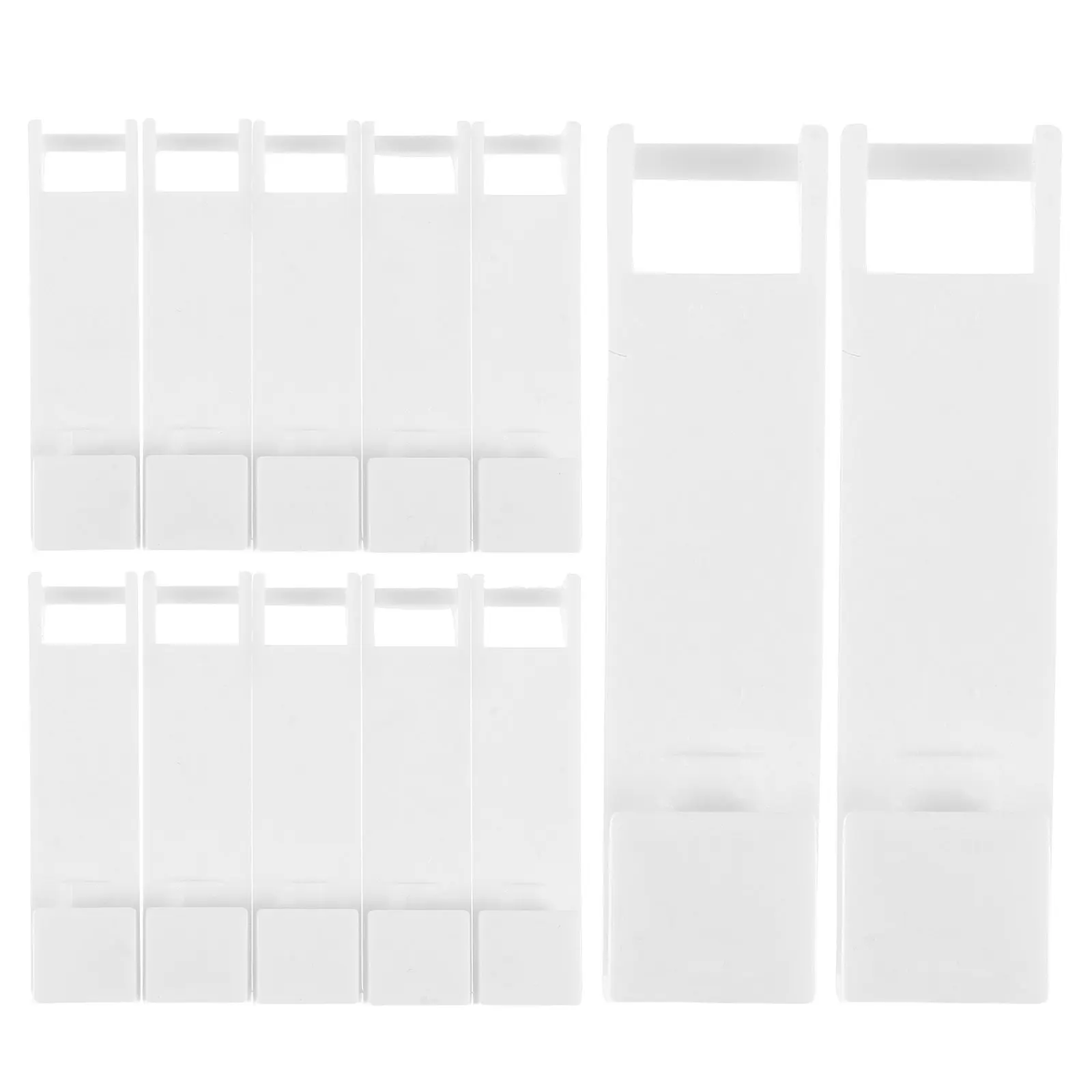 

50Pcs Curtain Track End Clips Motorized Plastic Hanger Hooks for Electric Automatic Drapes White Drive Housing Curtain