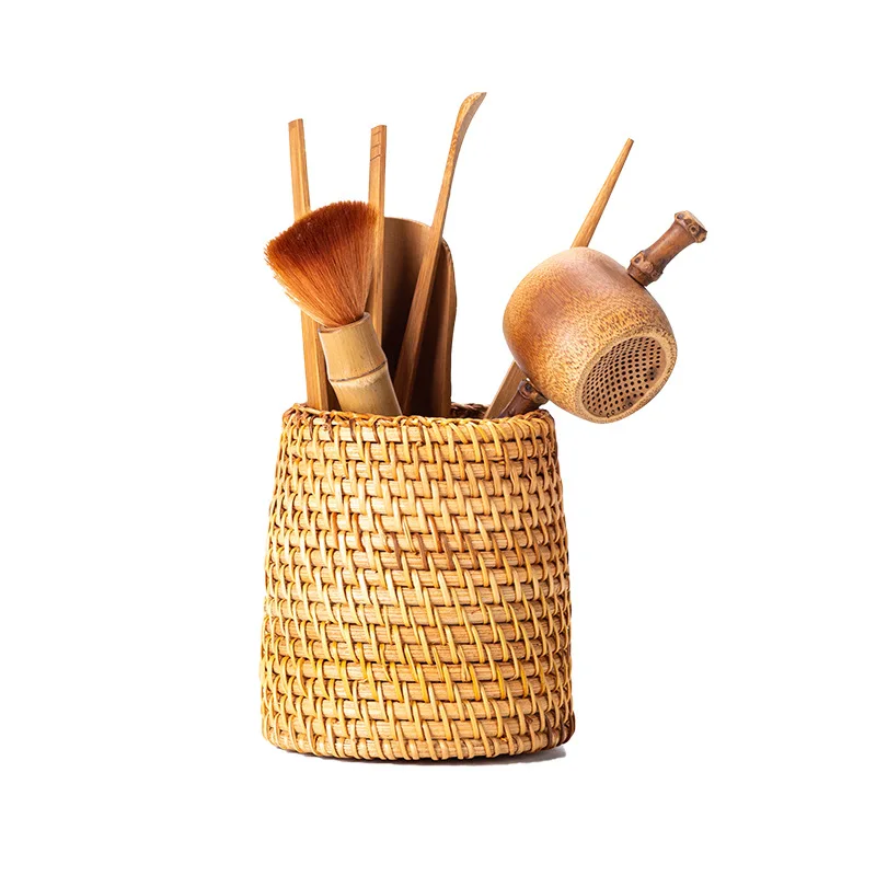 

Tea set accessories, bamboo tea holder storage tube, household tea supplies