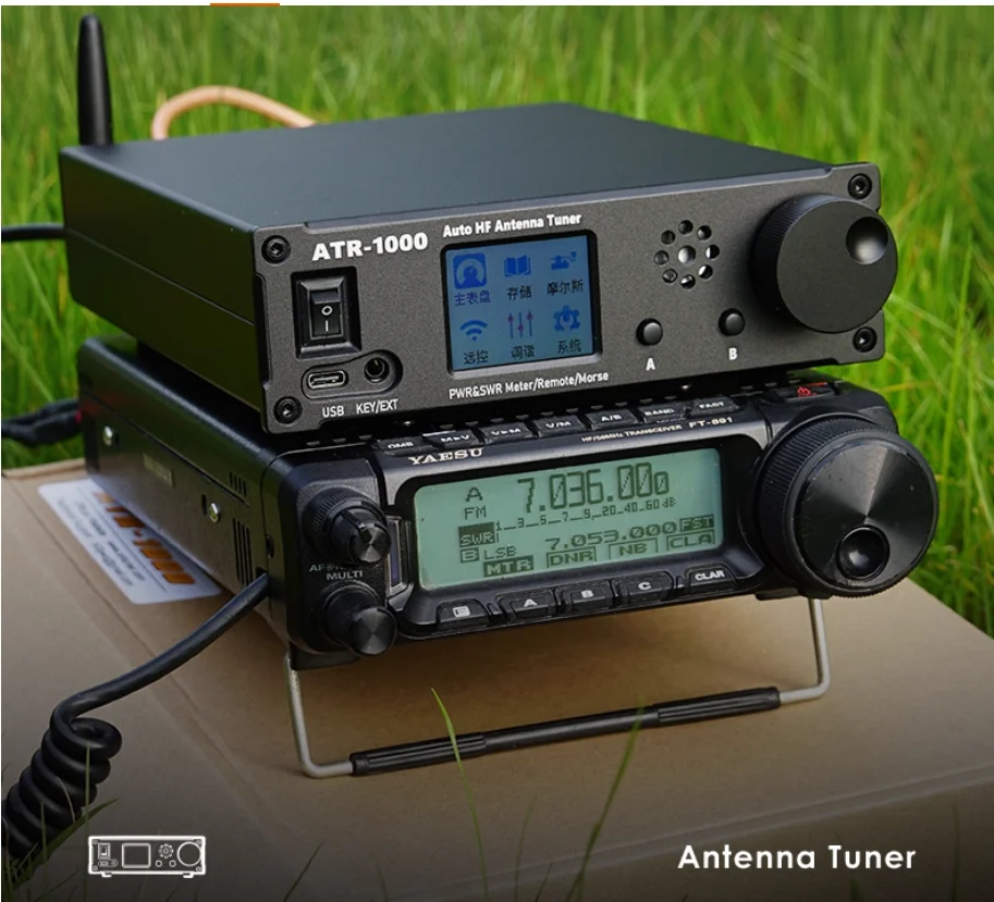 ATR-1000 1000W 1.8-30MHz Automatic Antenna Tuner HF Shortwave Radio Tuner W/ WIFI Smart Remote Control For YAESU ICOM Kenwood